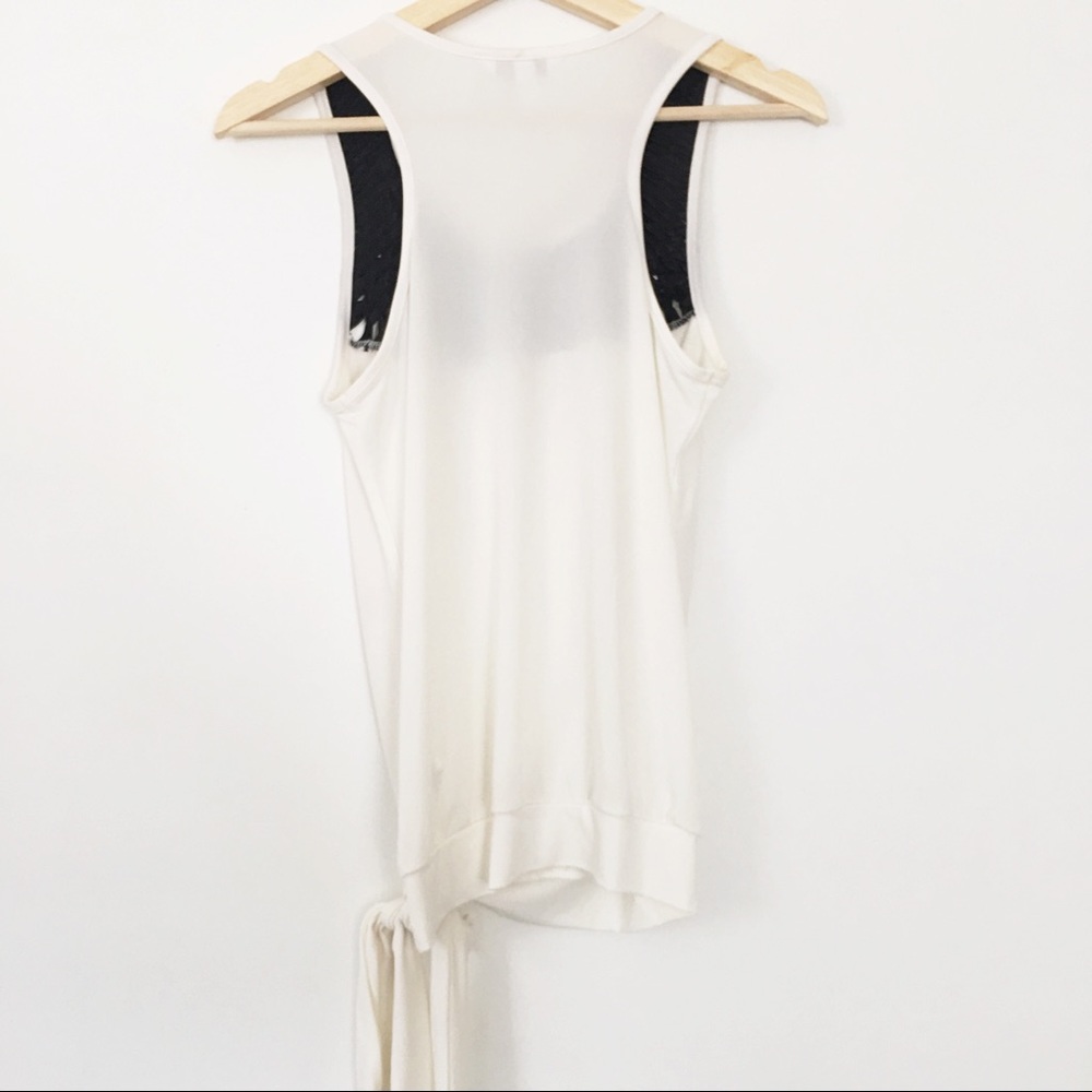 Woven Tie Up Tank Top - Picture 4 of 4